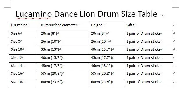Hot Kids Small Lions Dance Drum Martial arts Lion Drums Wushu Kungfu Kids Size Traditional Chinese lion dance costume prop