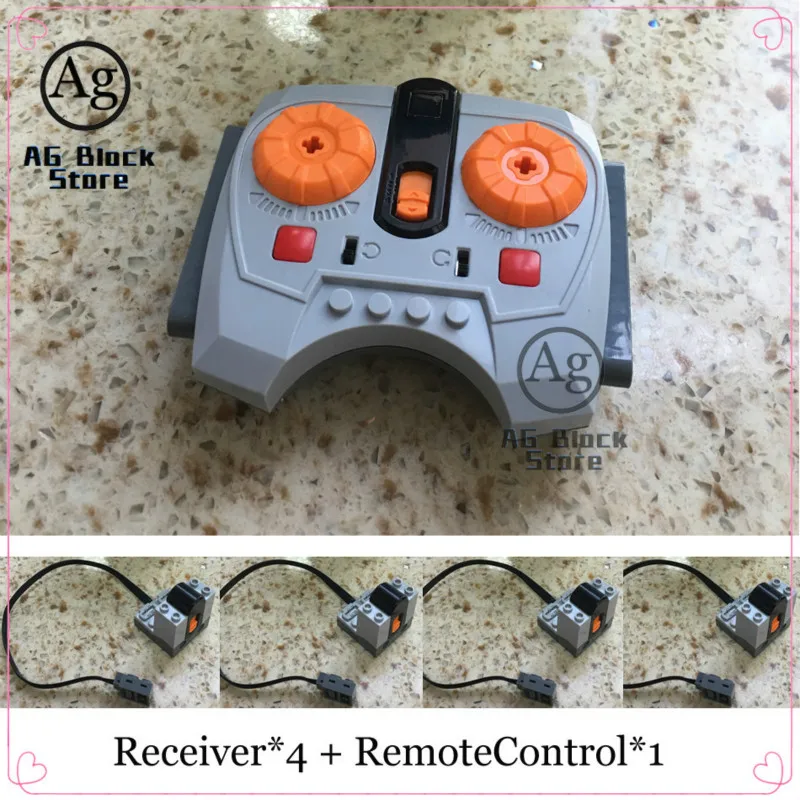 

Technic Parts Compatible Legoed Motor Set Building Block Power Functions Receiver Multi Electric Motor PF Assembled Brick Toys