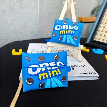 

Luxury Oreo Cute Silicone Earphone Case for Airpods Case Cover Headphone Protective Headphone Charging Box for Airpods Pro Case