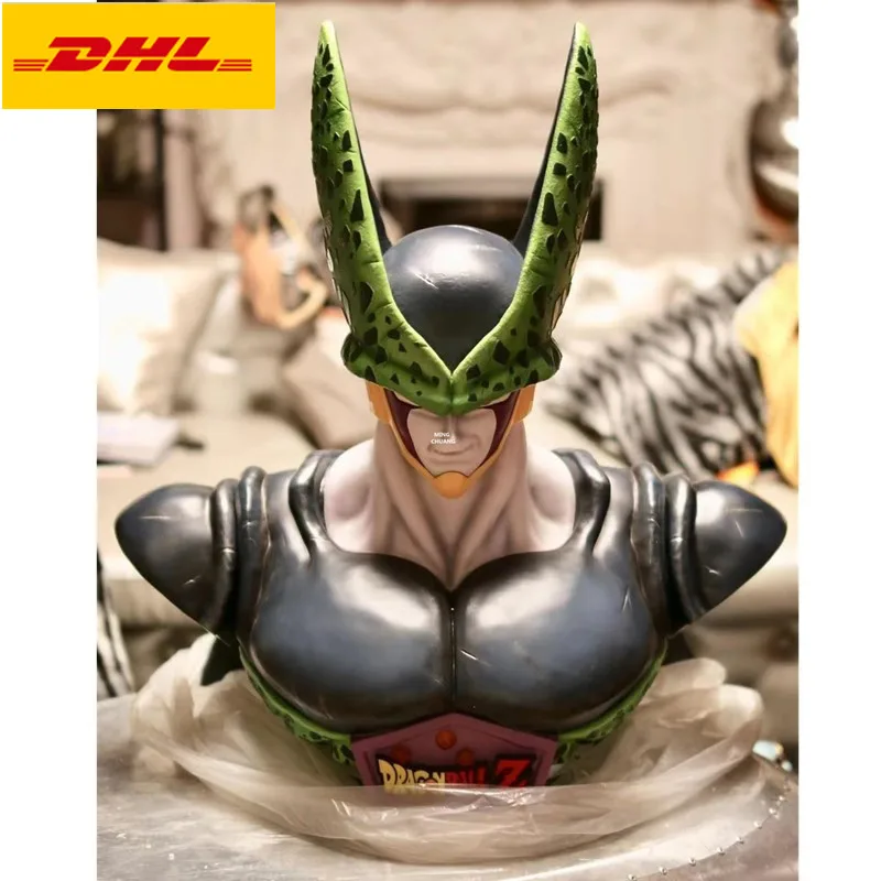 34 &quotСтатуя Dragon Ball Z 1/1 масштаб Супер Saiyan бюст клетка голова портрет креативное