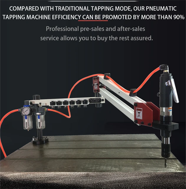 Tapping Machine Pneumatic M3-M12 Pipe Threader Thread Making Machine ...