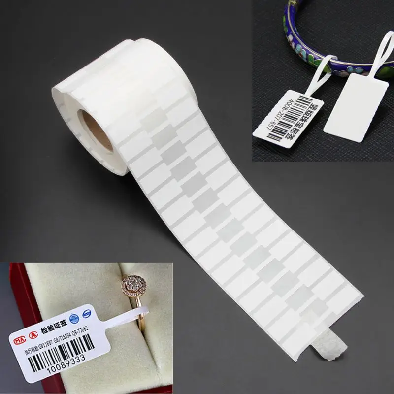 

1500 Labels Barbell Printer Compatible Jeweller Repair Price Identification Tags