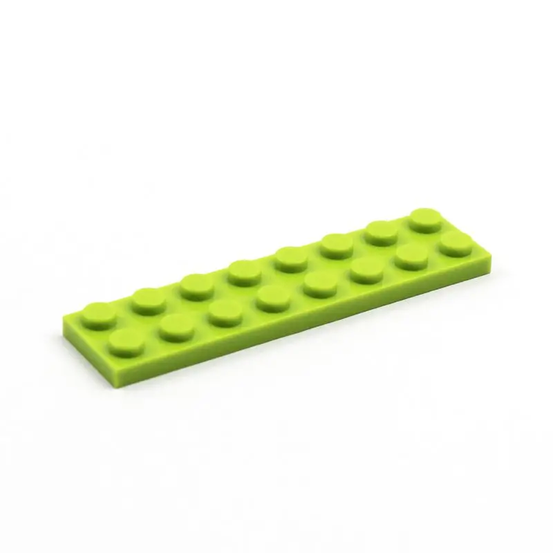 Light Green 100 шт./лот строительные блоки плиты 2x8 развивающие игрушки для детей, совместимые с лего 3034 оптом тарелка Запчасти - Цвет: Light Green