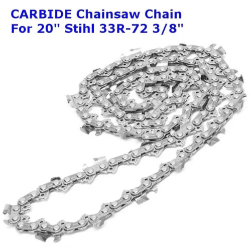 Carbide Chainsaw Chain Saw 20" 3/8" 33R-72 .063 For Stihl MS290 MS291 028 034 Carbide Chainsaw Chain Saw 20" 3/8" 33R-72 .063 For Stihl MS290 MS291 028 034