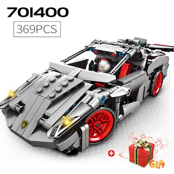 

369Pcs Children Sports Car Building Blocks Toys Compatible Technical Boys Pull Back Racing Model Toy Educational Toy Gift
