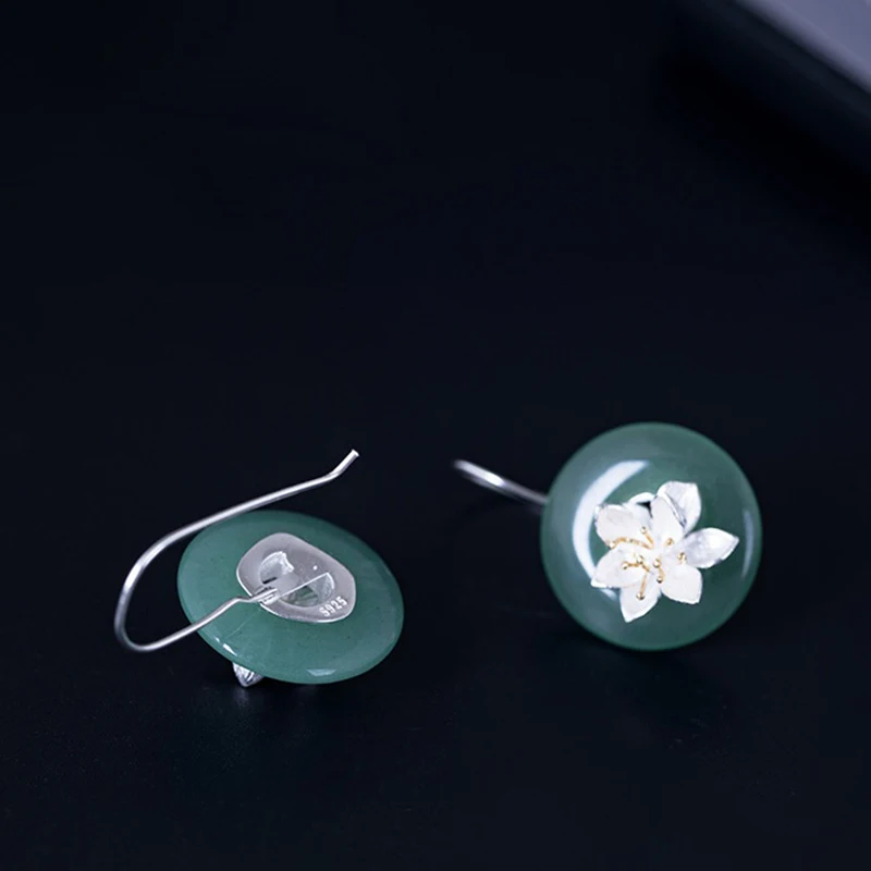 Серьги из натуральных драгоценных камней, ювелирные изделия ручной работы, висячие серьги-капли для женщин, подарок