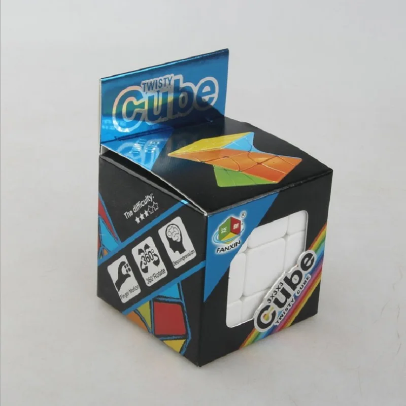 Скорость FanXin искажение перекос Stickerless волшебный куб Твист Головоломка профессиональная необычная форма анти-давление творческая игрушка 6 см
