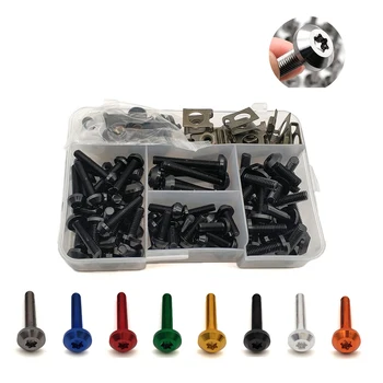 

Universal Motorcycle Body Fairing Bolt Kit Fasteners Clip Screws Set For Yamaha TTR 125 250 600 XT250 TRICKER DT 230 125 YZ80