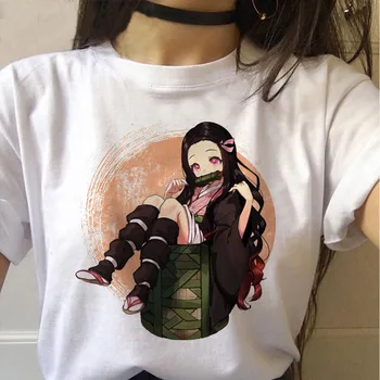 

WVIOCE New Arrival Cute Graphic Anime Print Female Tshirt Cute Japanese Clothes Harajuku Kawaii Women's T-Shirt Fashion Tops