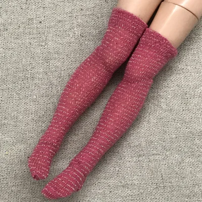1 пара, блестящие чулки для кукол Blythe Blyth Azone, эластичные чулки до бедра, длинные носки для кукол Барби, 1:6, аксессуары - Цвет: 6