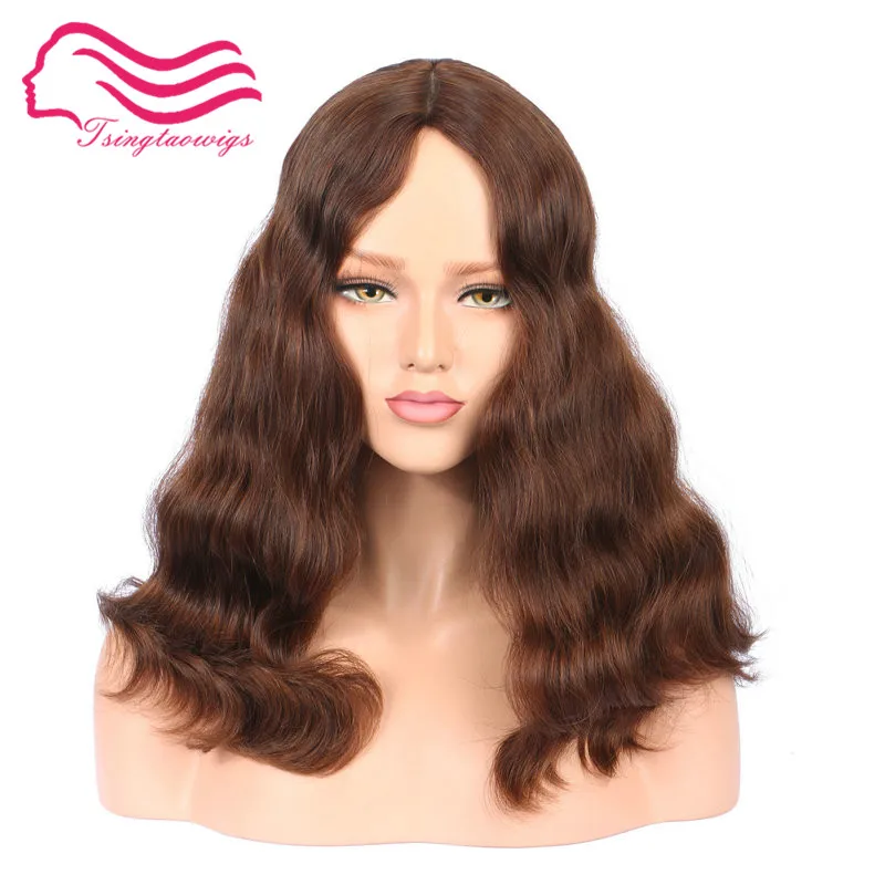 Tsingtaowigs заказ европейские натуральные волосы необработанные волосы 18 дюймов еврейский парик Best Sheitels парики