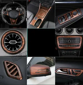 

Car modification Car accessories Peach Wood Grain Car interior kit Cover Trim Fit For Benz GLA CLA220