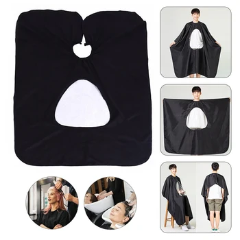 

Professional Haircut Cloth With Window Hairdresser Wrap Apron Adult Barber Cape Visible Hair Cutting Cloth Barber Accessories