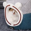 HOOPET Cat Bed House Soft Plush Kennel Puppy Cushion Small Dogs Cats Nest Winter Warm Sleeping Pet Dog Bed Pet Mat Supplies 4