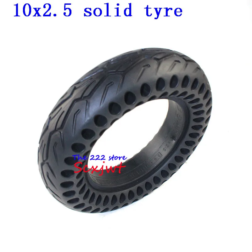 

10x2.5 Electric scooter solid tires 10x2 / 2.125 / 2.25 / 2.50 Universal Wear-resisting Non-inflatable honeycomb solid tyres