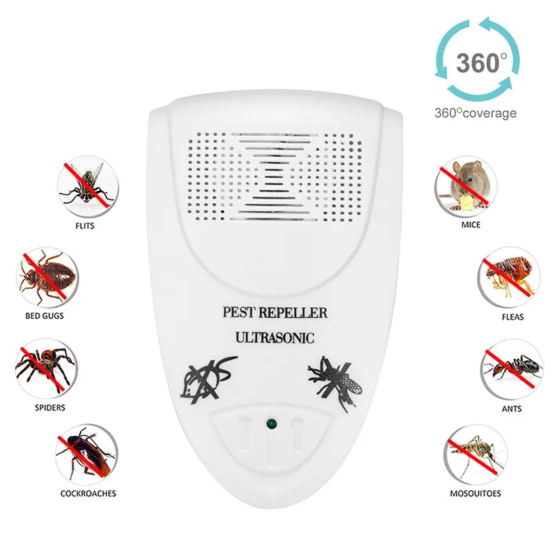 

Mosquito Killer Electronic Repellent Reject rat Ultrasonic Pest Repellent Mouse Pest Control, Reject EU US UK Plug 3110