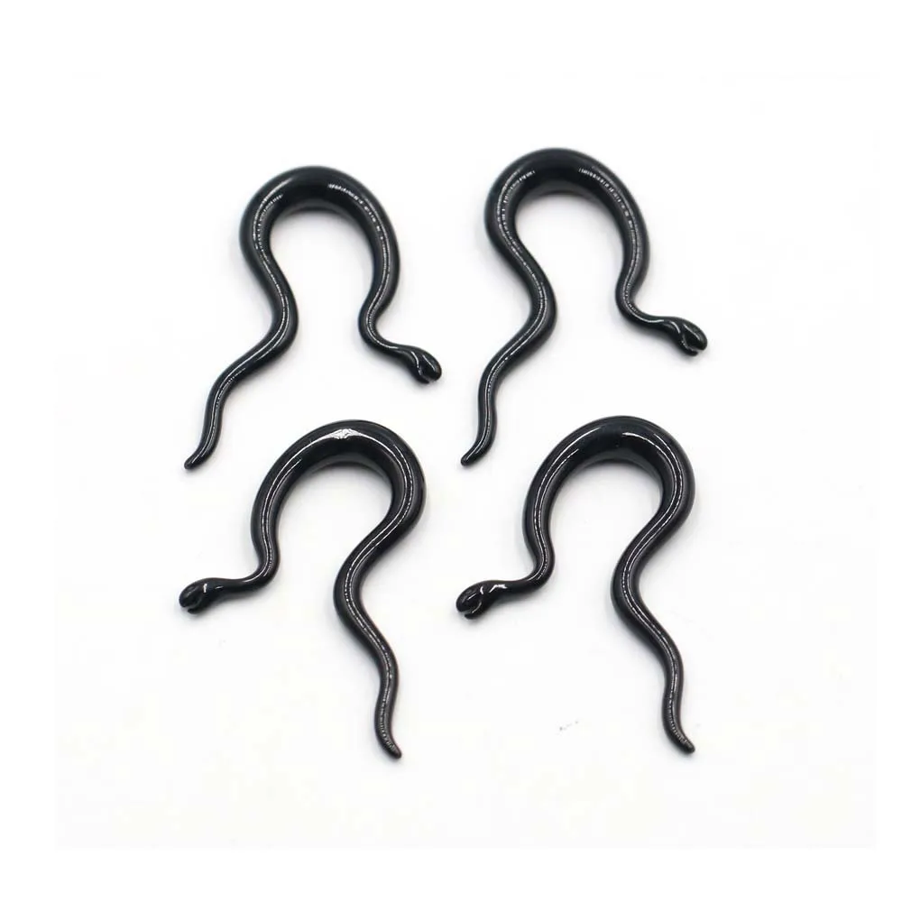 Wholesale Earring Piercing Plugs and Tunnels 2Pcs Acrylic Snake Special-shaped Spike Flesh Gauge Ear Stretcher Body Piercing