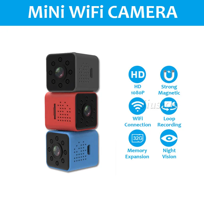 Мини камера SQ23 с Wi Fi маленькая потайная HD 1080P видеокамера микро ночного видения