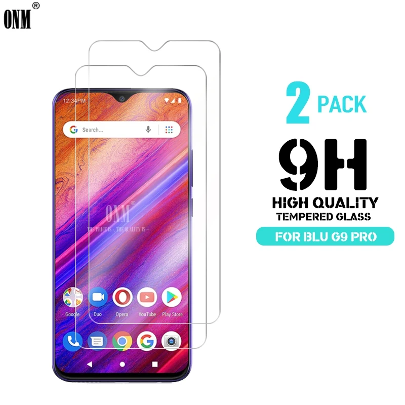 

2 Pcs Tempered Glass For Blu G9 Pro Glass Screen Protector 2.5D 9H Premium Tempered Glass For Blu G9 Pro Protective Film
