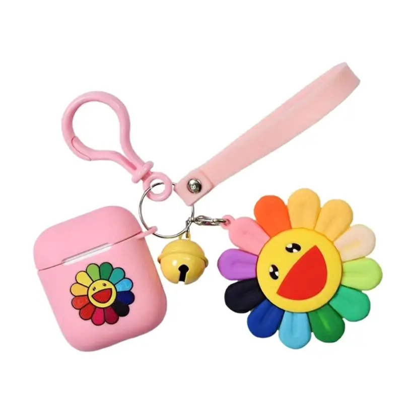 

Colorful Sun Flower Protective Case Soft Silicone Cover Protector for Airpods