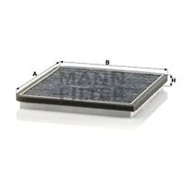 Фильтр салона CHEVROLET SPARK 10- угольный MANN-FILTER CUK20010