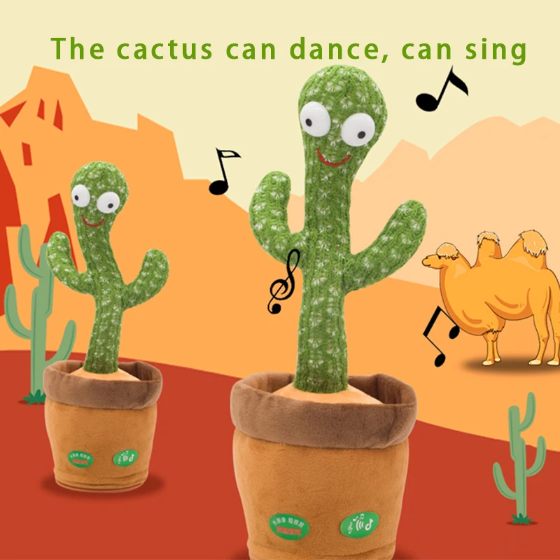 Peluche Cactus Chantant et Dansant KAWAII - 120 Chansons
