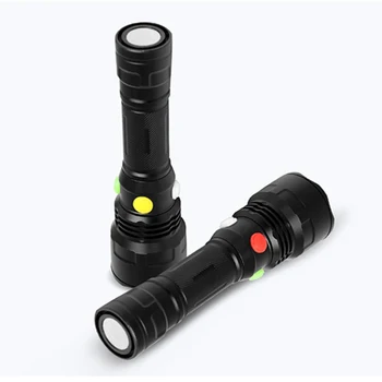 

XANES 4Colors Light 9Modes LED Flashlight Railway Signal Lamp Multifunctional Waterproof 18650/AAA Tail Magnet Torch Lantern