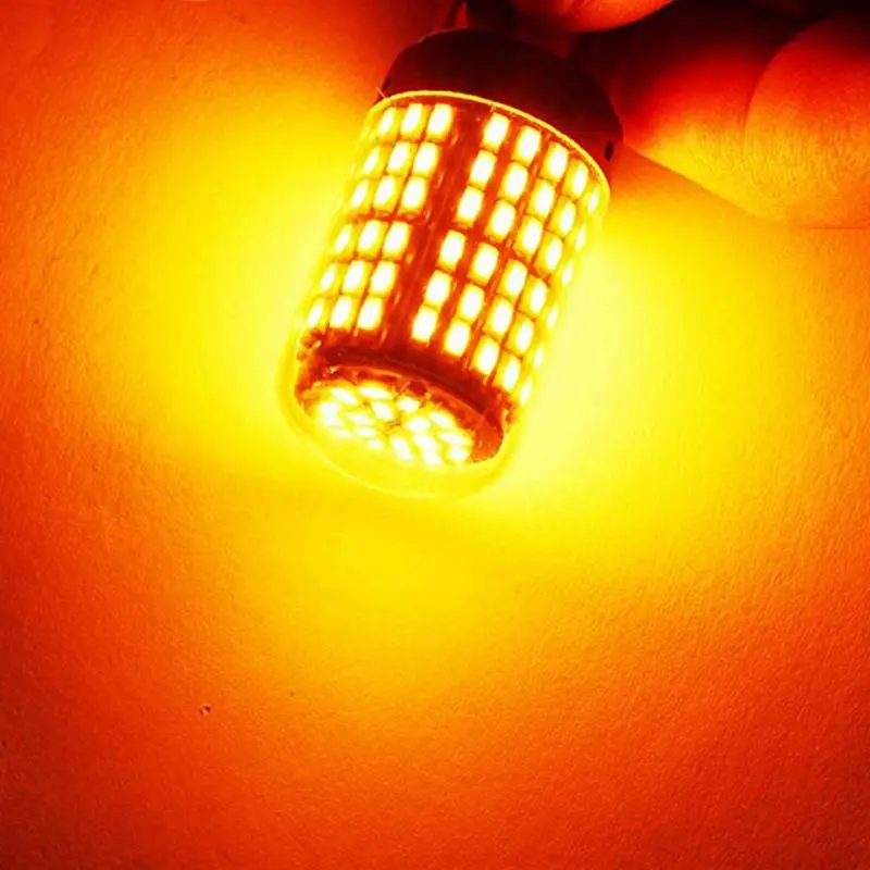 2 шт. T20 7440 W21W 144smd W21W 7440 Водонепроницаемый Автомобильный светодиодный фар переднего света сигнальная Поворотная лампа супер яркий свет - Испускаемый цвет: D