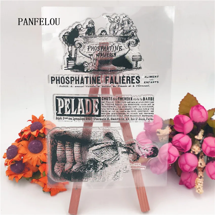 PANFELOU 11*16 manor женский прозрачный чистый силикон штамп/печать DIY