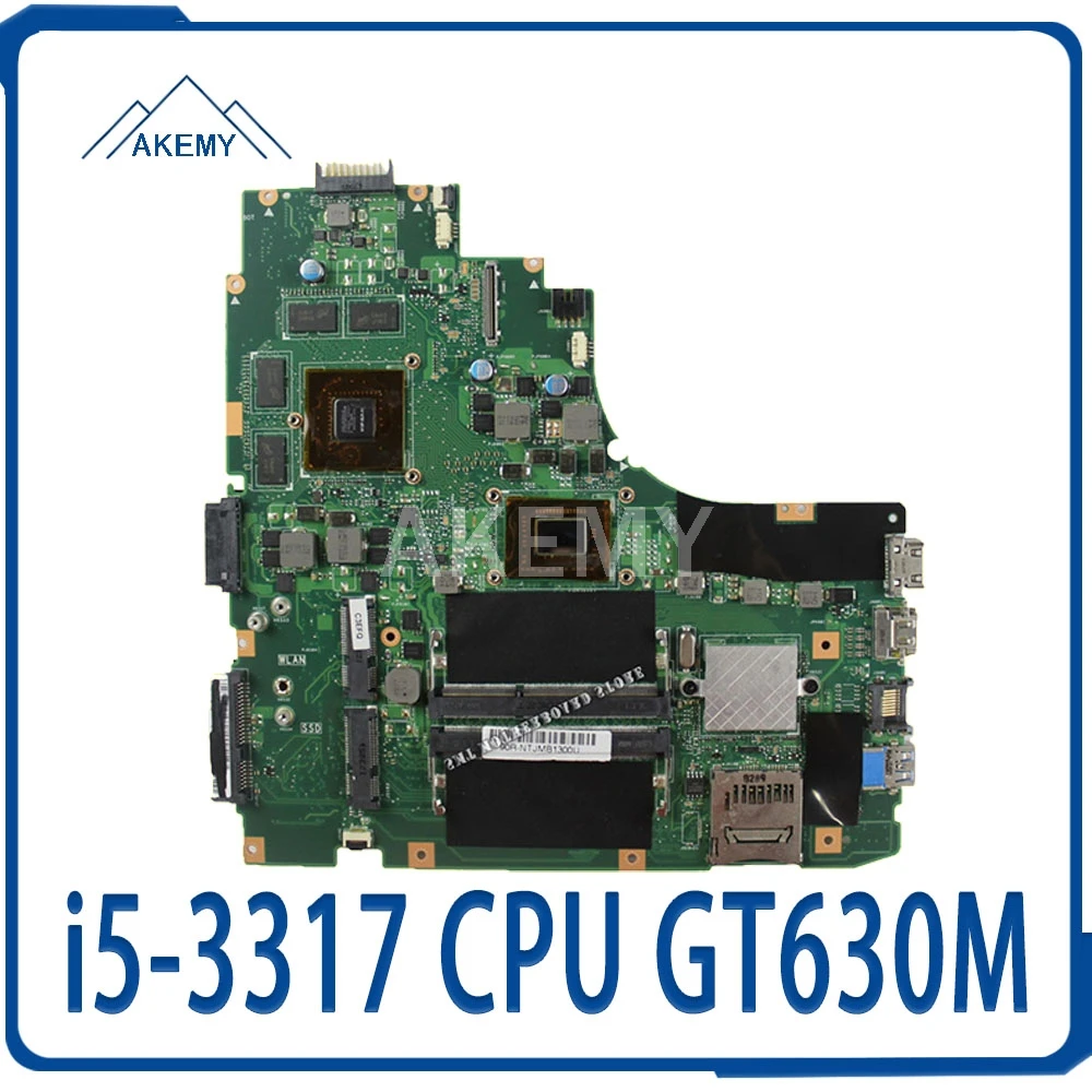 K46CM материнская плата i5-3317 CPU GT630M для For Asus S46C A46C k46C A46CM k46CM ноутбука | Компьютеры и