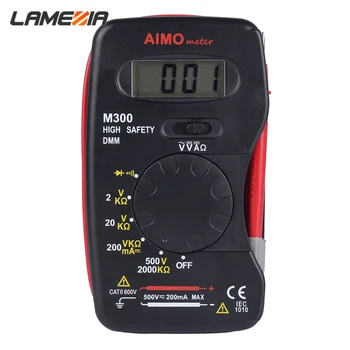 

LAMEZIA Portable Digital Display Multimeter Mini Handheld AC/DC Ammeter Voltmeter Voltage Tester Meter Multimetro