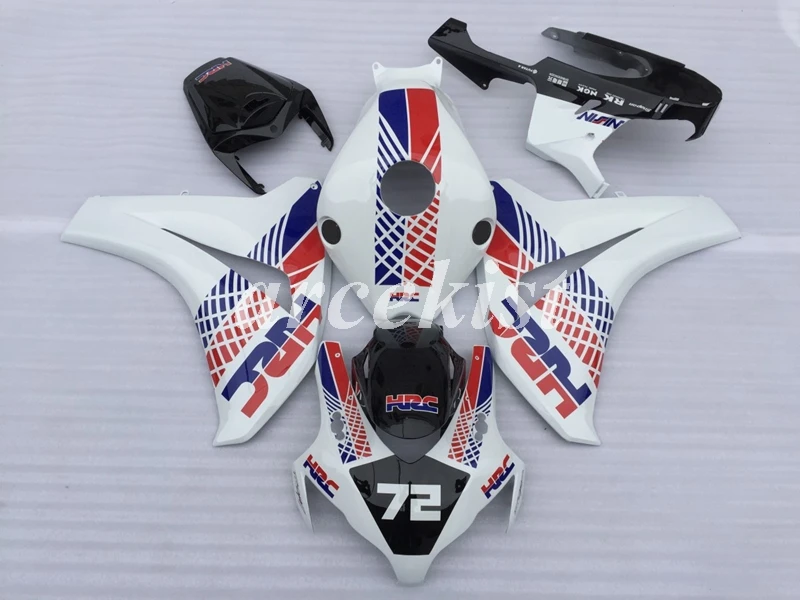 ABS литья под давлением Полный обтекатели комплект Подходит для Honda CBR1000RR CBR1000 CBR 1000RR 2008 2009 2010 2011 08 09 10 11 красного и синего цвета, высокая отключающая способность