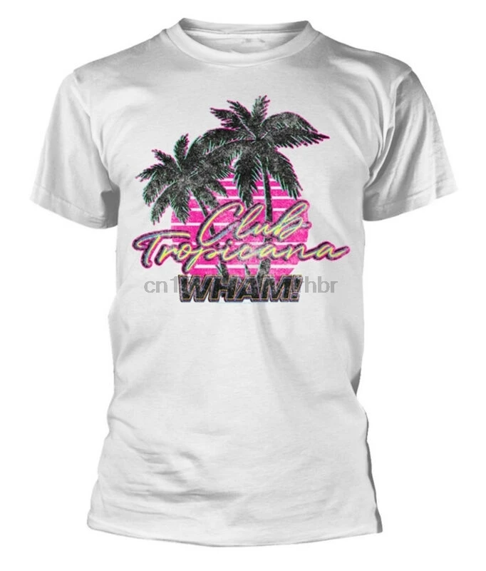 Wham! Клубная футболка Tropicana-Neu und Offiziell | Мужская одежда