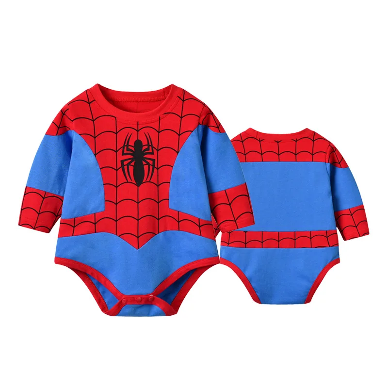

2019 Tolo Rabbit Autumn New Style Children Spider-Man Long Sleeve Triangle Ha 0-3 Years Old Baby One-piece Romper X6251