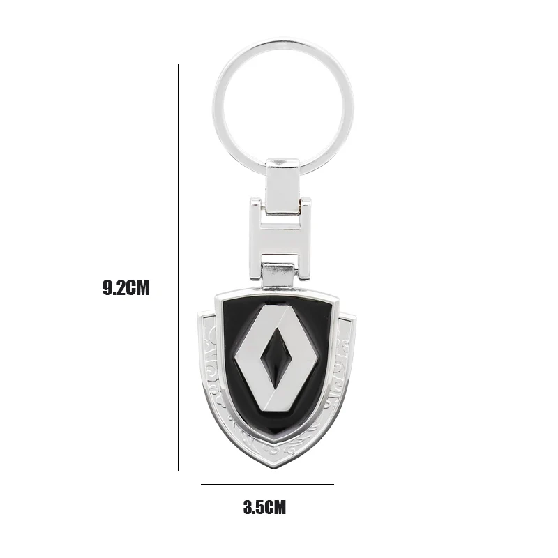 1 шт. металлический автомобильный брелок для ключей Renault Megane 2 3 Duster Logan Clio Laguna Captur