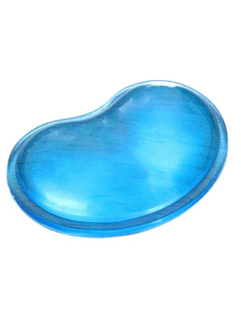 Heart Shaped Mouse Pad Cold Transparent Wrist Rest Support Pads Anti-Fatigue Transparent Gel Soft Silicone Mouse Wrist