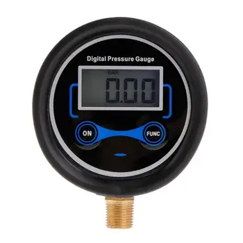 

1/8NPT Digital Display Head Barometric Pressure Meter Tire Pressure Digital Pressure Gauge Pure Copper Joint