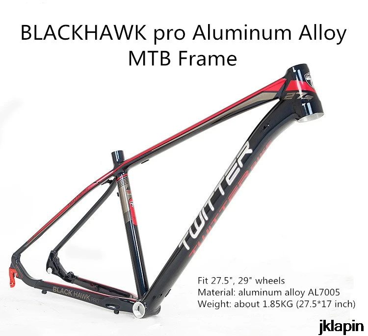 Черный Hawk Pro MTB горный велосипед рама из алюминиевого сплава XC внедорожная УФ наклейка 27,5/29 дюймов велосипедная Рама