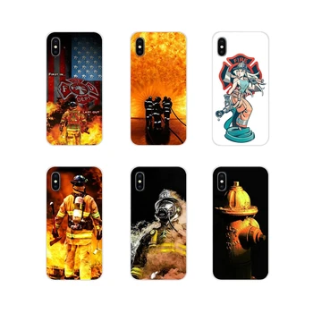 

For Apple iPhone X XR XS 11Pro MAX 4S 5S 5C SE 6S 7 8 Plus ipod touch 5 6 Silicone Phone Cases Covers Firefighter Heroes Fireman