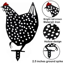 Carte d'insertion de poulet, décoration créative de jardin, ferme de poules, jardin, cour avant, arrière