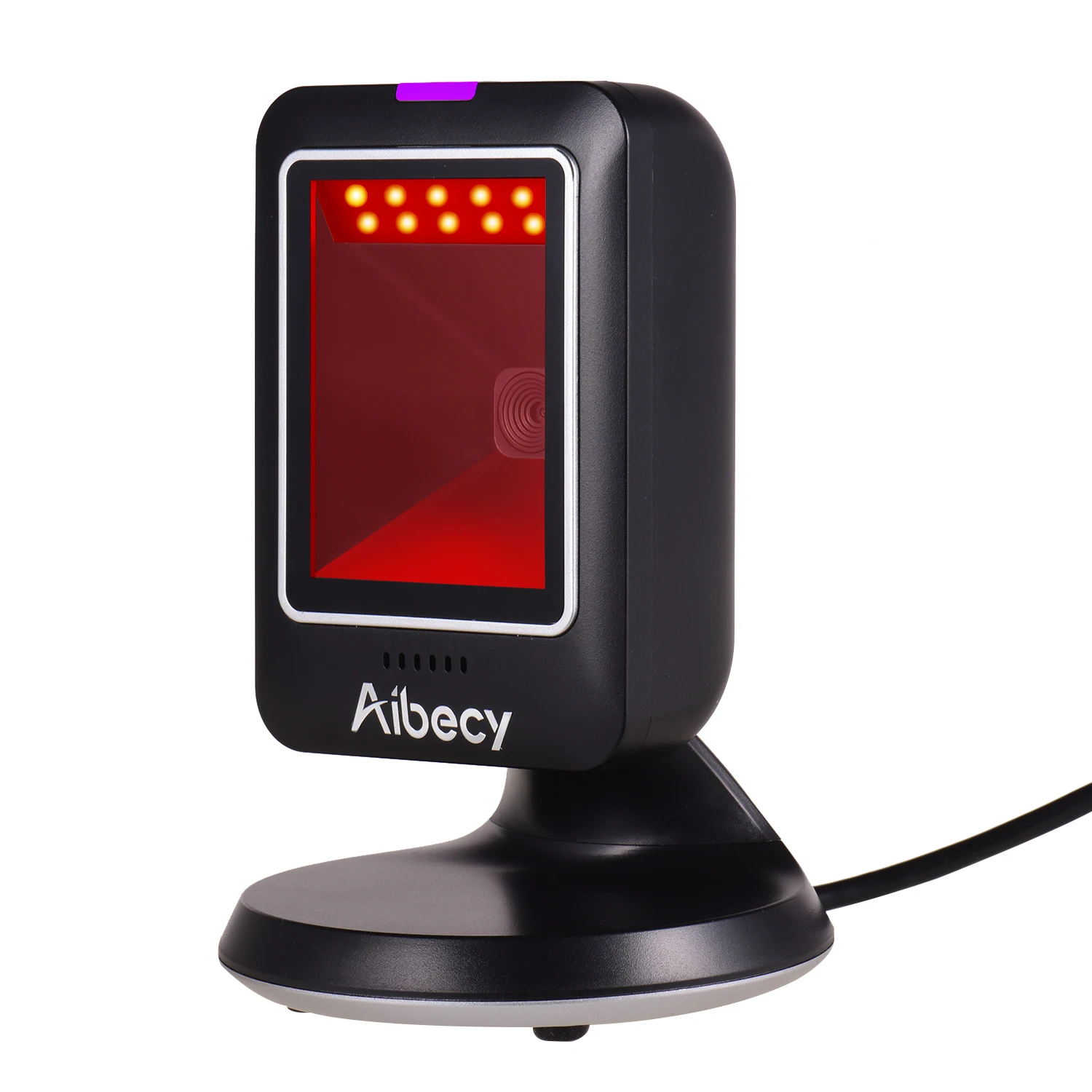 Aibecy MP6300Y 1D/2D/QR Всенаправленный сканер штрихкодов USB проводной считыватель штрих-кодов CMOS изображение без рук