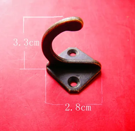 

25pcs 28*33mm Wholesale Clothes hook Chinese antique bronze european-style coat hook modern hook hanging shoe ark hook