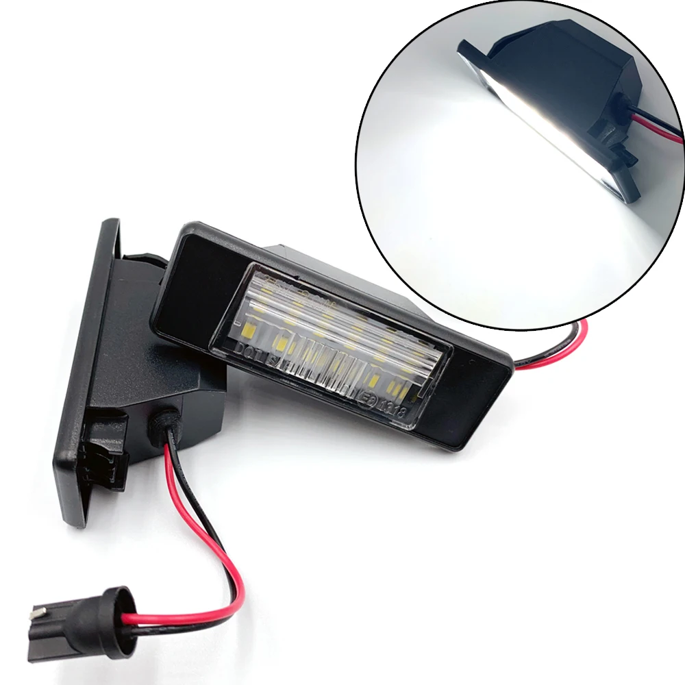 2PCS Number plate Lights License Plate Light for nissan qashqai j10 For