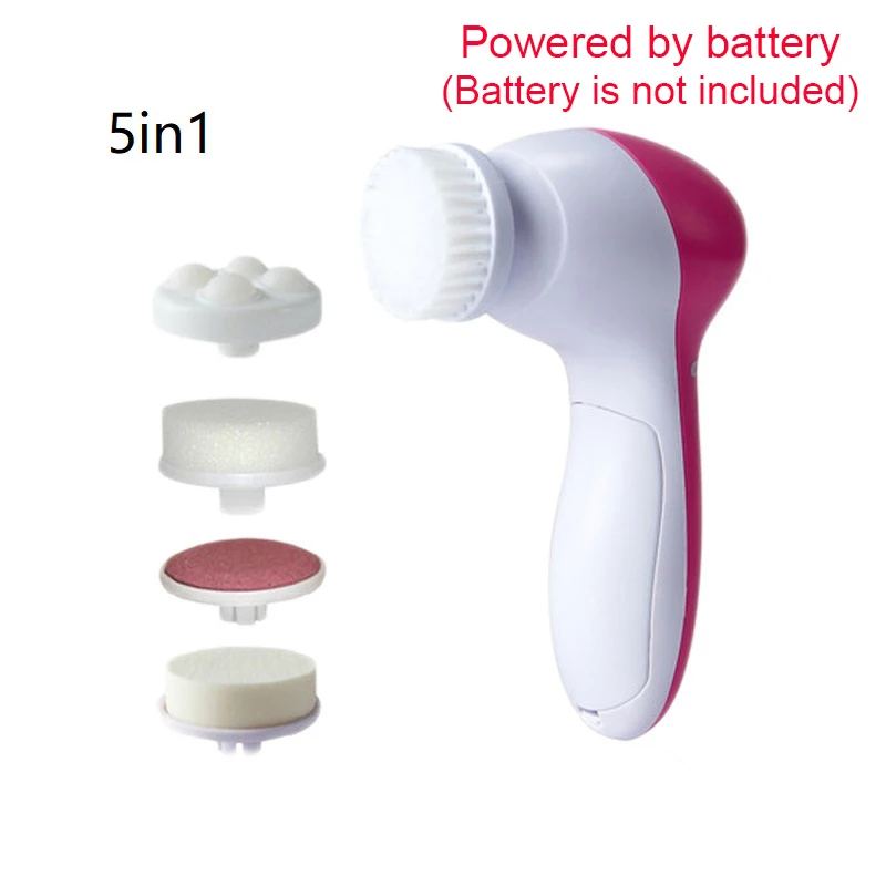 Силиконовая электрическая Очищающая щетка для лица, звуковой вибрационный массаж, умная ультра звуковая Очищающая щетка для лица, очиститель стиральной машины - Цвет: A