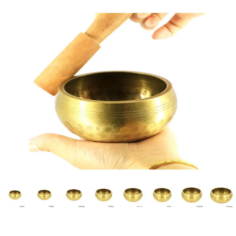Nepal Handmade Tibetan Singing Bowl Set Decorative-wall-dishes Resonance Healing Meditation Yoga Bowl with Mallet