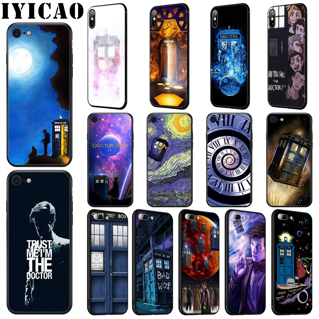 Мягкий силиконовый чехол IYICAO Doctor Who для iPhone 11 Pro Max XR X XS 6 6S 7 8 Plus 5 5S SE |