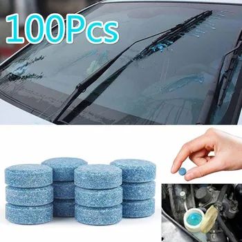 

100pcs Car Wiper Detergent Effervescent Tablets Concentrated Cleaner Car Glass windshield Washer Cleaning Tools TSLM1