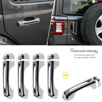 

10Pcs Door Handle Cover ABS Decor For Jeep Wrangler 2018 JL Replacement Car