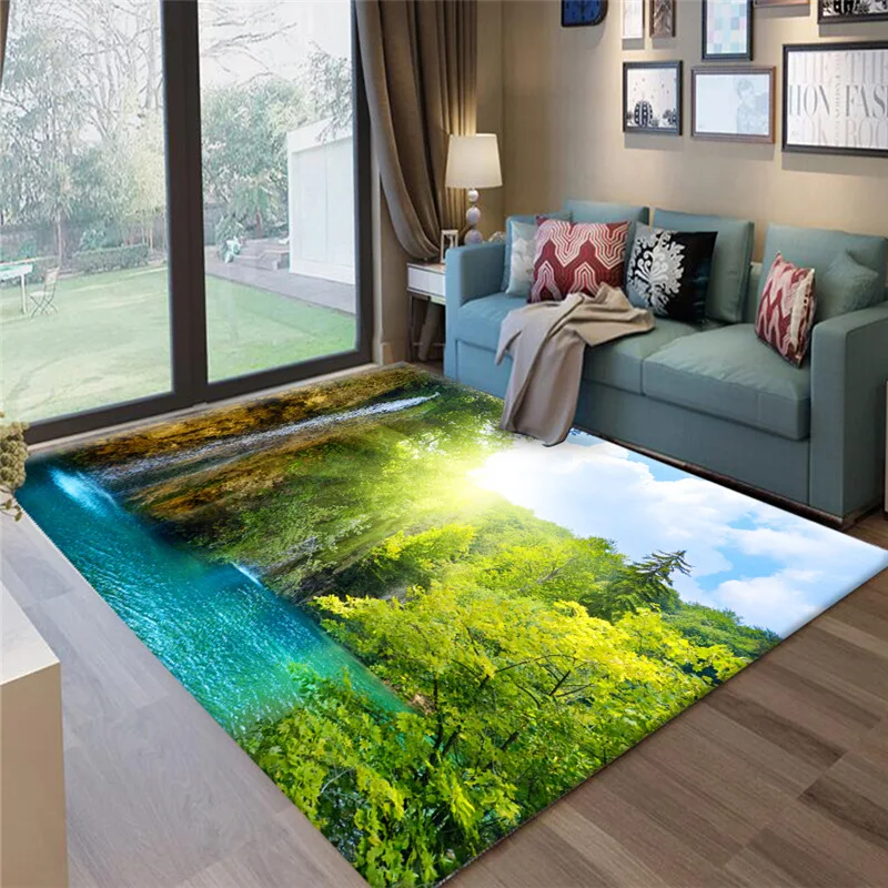 Креативные 3D печать сад цветочные коврики для гостиной спальни коврики коврик для прихожей кухня ванная комната Противоскользящий коврик - Цвет: SYD-1039
