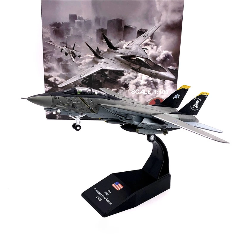 1/100 масштаб военная модель игрушки F14A Grumman Tomcat F-14A VF103 истребитель США